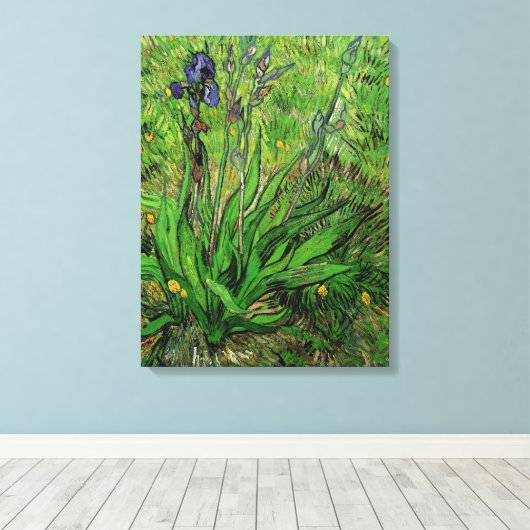 Vincent van Gogh - Iris Canvas Afdruk (Insitu (Houten vloer))