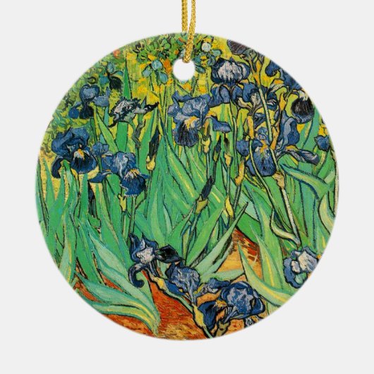 Vincent van Gogh,Iris Keramisch Ornament (Voorkant)