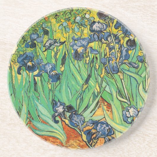 Vincent van Gogh,Iris Zandsteen Onderzetter (Voorkant)