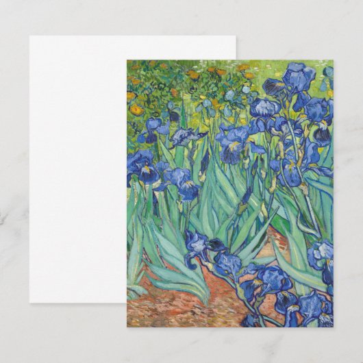 Vincent Van Gogh - Irises 1889 Bedankkaart (Voorkant / Achterkant)