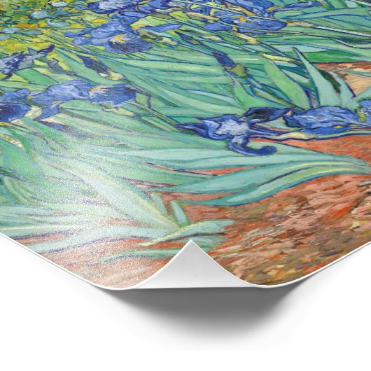 Vincent Van Gogh - Irises 1889 Foto Afdruk (Hoek)