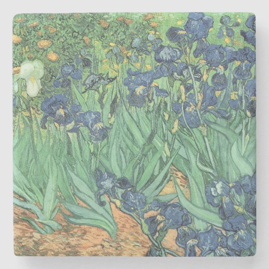 Vincent van Gogh | Irises, 1889 Stenen Onderzetter (Voorkant)
