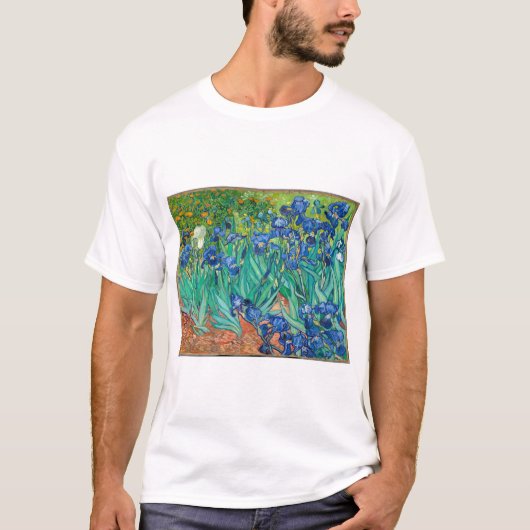 VINCENT VAN GOGH - Irises 1889 T-shirt (Voorkant)