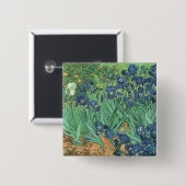 Vincent van Gogh | Irises, 1889 Vierkante Button 5,1 Cm (Voorkant /achterkant)
