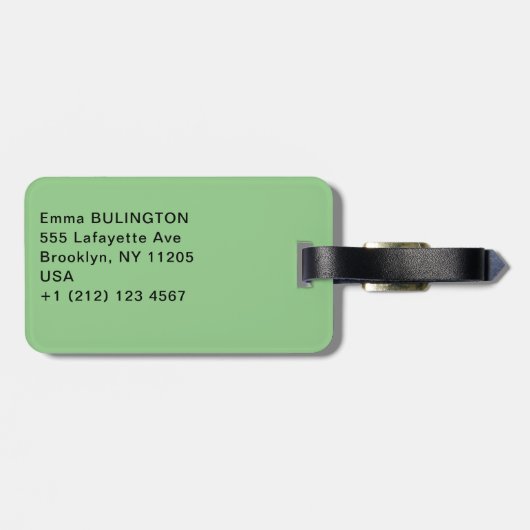 Vincent Van Gogh - Irises Bagagelabel (Achterkant horizontaal)