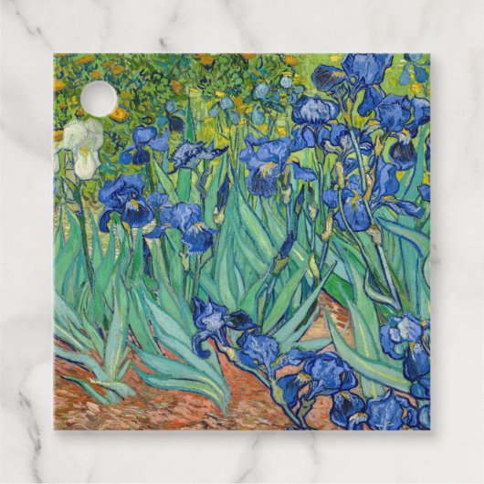 Vincent Van Gogh - Irises Bedankjes Labels (Voorkant)