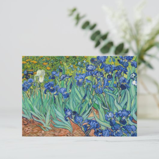 Vincent Van Gogh - Irises Bedankkaart (Staand voorkant)