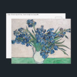Vincent van Gogh - Irises Briefkaart<br><div class="desc">Irises / stille levens: Vase met Irises - Vincent van Gogh,  Oil on Canvas,  1890</div>