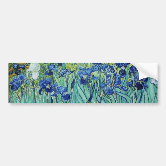Vincent van Gogh Irises Bumpersticker (Voorkant)