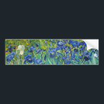 Vincent Van Gogh - Irises Bumpersticker<br><div class="desc">Irises / Iris - Vincent Van Gogh,  1889</div>