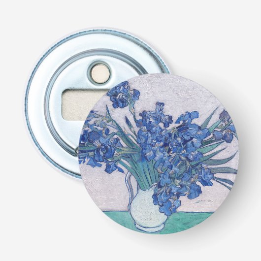 Vincent Van Gogh. Irises Button Flesopener (Voorkant)