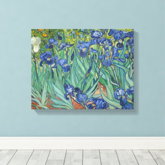 Vincent van Gogh - Irises Canvas Afdruk (Insitu (Houten vloer))