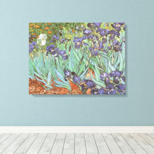 Vincent van Gogh - Irises Canvas Afdruk (Insitu (Houten vloer))