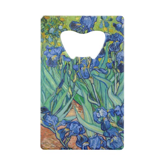Vincent Van Gogh - Irises Creditkaart Flessenopener (Achterkant)