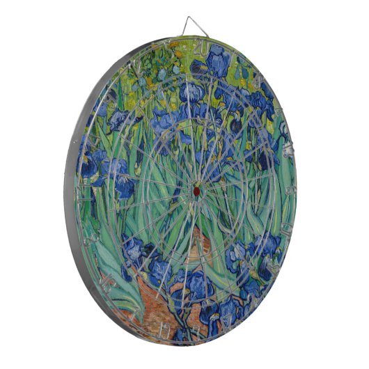 Vincent Van Gogh - Irises Dartbord (Voorkant Links)