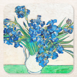 Vincent van Gogh IRISES EN ROOS paper onderzetter
