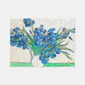Vincent van Gogh IRISES EN ROZEN Fleece Deken (Voorkant (Horizontaal))