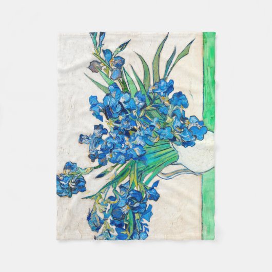 Vincent van Gogh IRISES EN ROZEN Fleece Deken (Voorkant)