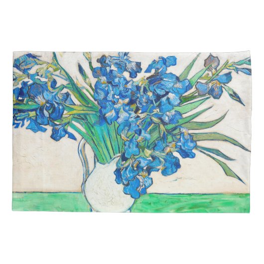 Vincent van Gogh IRISES EN ROZEN kussensloop (Achterkant)