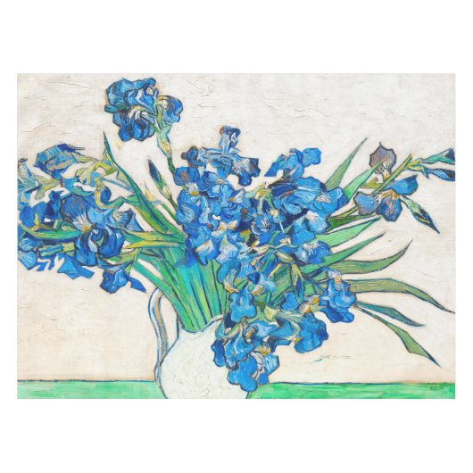 Vincent van Gogh IRISES EN ROZEN tablecloth Tafelkleed (Voorkant (Horizontaal))