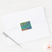 VINCENT VAN GOGH "IRISES" ENVELOPE SEAL VIERKANTE STICKER (Envelop)