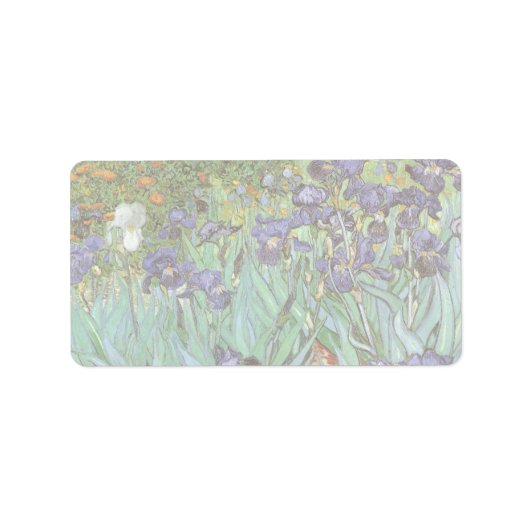 Vincent van Gogh - Irises Etiket (Voorkant)