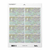 Vincent van Gogh - Irises Etiket (Full Sheet)