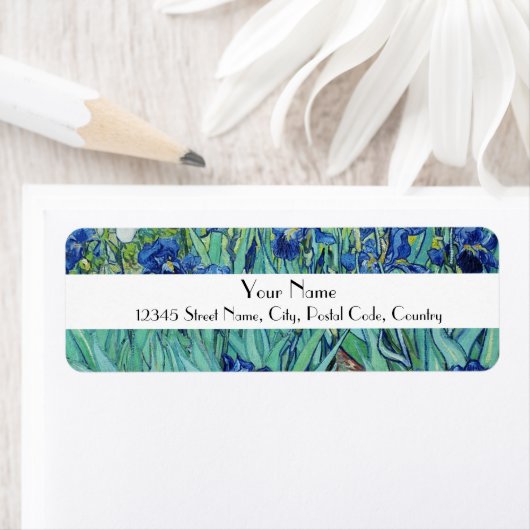 Vincent van Gogh, Irises Etiket (Insitu)