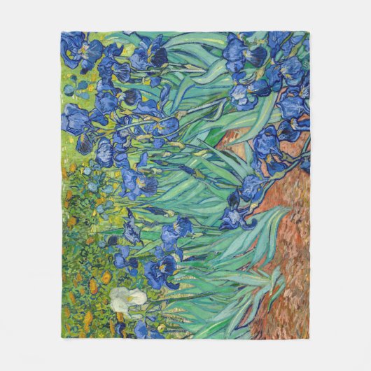Vincent Van Gogh - Irises Fleece Deken (Voorkant)