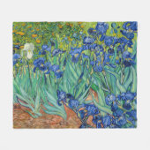 Vincent Van Gogh - Irises Fleece Deken (Voorkant (Horizontaal))