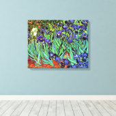 Vincent Van Gogh - Irises - Flower Lover Fine Art Canvas Afdruk (Insitu (Houten vloer))