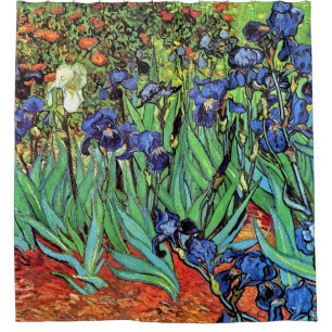Vincent Van Gogh - Irises - Flower Lover Fine Art Douchegordijn