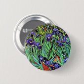 Vincent Van Gogh - Irises - Flower Lover Fine Art Ronde Button 5,7 Cm (Voorkant /achterkant)