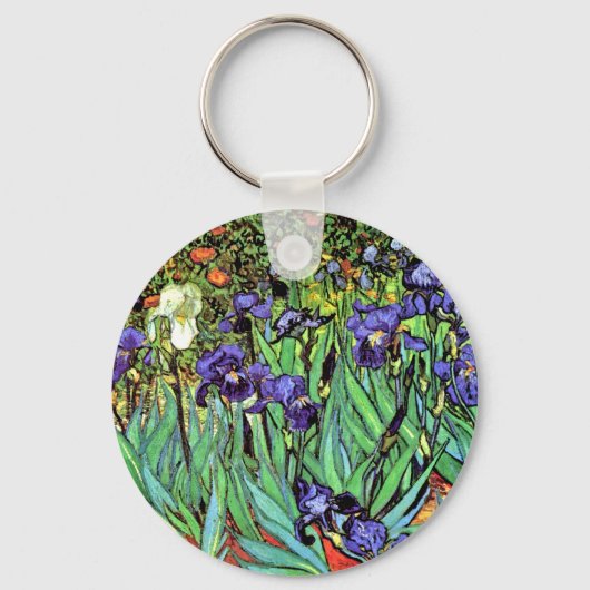 Vincent Van Gogh - Irises - Flower Lover Fine Art Sleutelhanger (Voorkant)