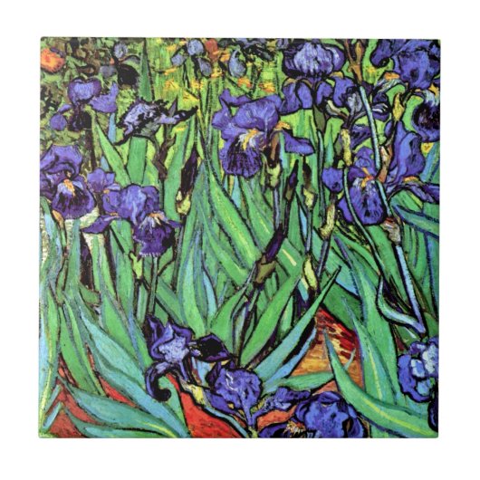 Vincent Van Gogh - Irises - Flower Lover Fine Art Tegeltje (Voorkant)