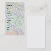 Vincent Van Gogh - Irises - Flower Lover Fine Art Visitekaartje (Voorkant / Achterkant)