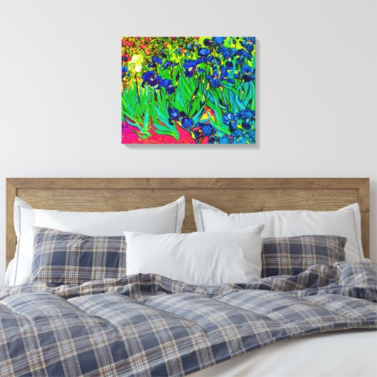Vincent Van Gogh - Irises - Flower Lover Pop Art Canvas Afdruk (Insitu (Slaapkamer))