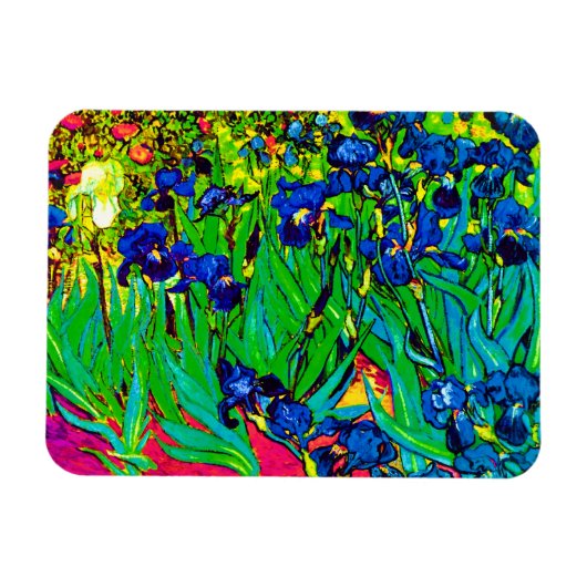 Vincent Van Gogh - Irises - Flower Lover Pop Art Magneet (Horizontaal)