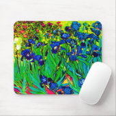 Vincent Van Gogh - Irises - Flower Lover Pop Art Muismat (Met muis)