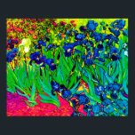 Vincent Van Gogh - Irises - Flower Lover Pop Art Poster<br><div class="desc">Olie op het canvas vanaf 1889, met prachtige paarse irissen die Van Gogh schilderde terwijl hij verbleef in de Asiel bij Saint Paul-de-Mausole in Saint-Remy, Frankrijk. Terwijl veel versies van dit schilderij de bloemen als blauw shows, hebben wetenschappers die de irissen bestuderen in een van de latere schilderijen van Van...</div>