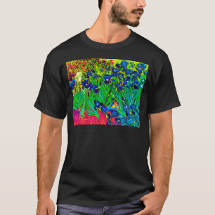 Vincent Van Gogh - Irises - Flower Lover Pop Art T-shirt