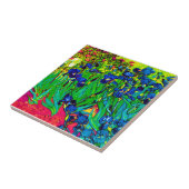 Vincent Van Gogh - Irises - Flower Lover Pop Art Tegeltje (Zijkant)