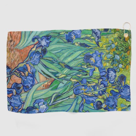 Vincent Van Gogh - Irises Golfhanddoek (Horizontaal)
