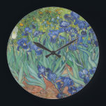 Vincent Van Gogh - Irises Grote Klok<br><div class="desc">Vincent Van Gogh - Irises</div>
