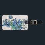 Vincent Van Gogh. Irises. Impressionisme floraal Bagagelabel<br><div class="desc">Vincent Van Gogh "Irises" bagagelabel.</div>