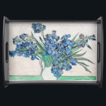 Vincent Van Gogh. Irises. Impressionisme floraal Dienblad<br><div class="desc">Vincent Van Gogh "Irises" die een dienblad uitdient.</div>