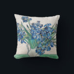 Vincent Van Gogh. Irises. Impressionisme floraal Kussen<br><div class="desc">Vincent Van Gogh "Irises" gooit kussen.</div>
