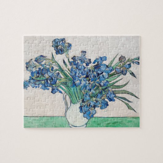 Vincent Van Gogh. Irises. Impressionisme floraal Legpuzzel (Horizontaal)