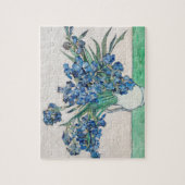 Vincent Van Gogh. Irises. Impressionisme floraal Legpuzzel (Verticaal)
