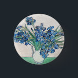 Vincent Van Gogh. Irises. Impressionisme floraal Ronde Button 3,2 Cm<br><div class="desc">Vincent Van Gogh 'Irises'-toets.</div>
